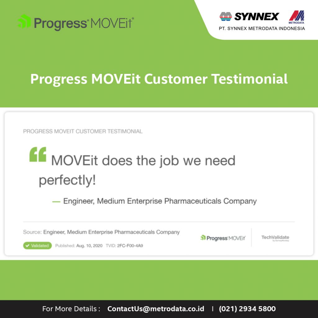 Progress MOVEit Customer Testimonial – Synnex Metrodata Indonesia