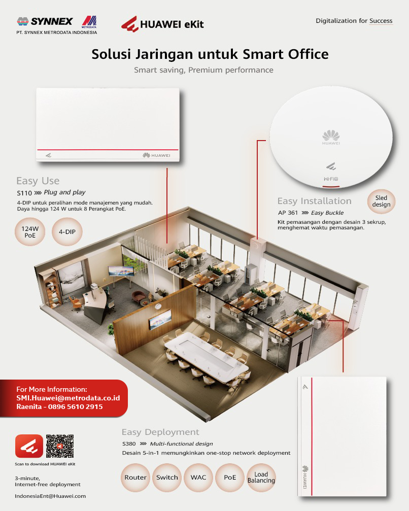 Huawei Ekit Solusi Jaringan Smart Office Synnex Metrodata Indonesia