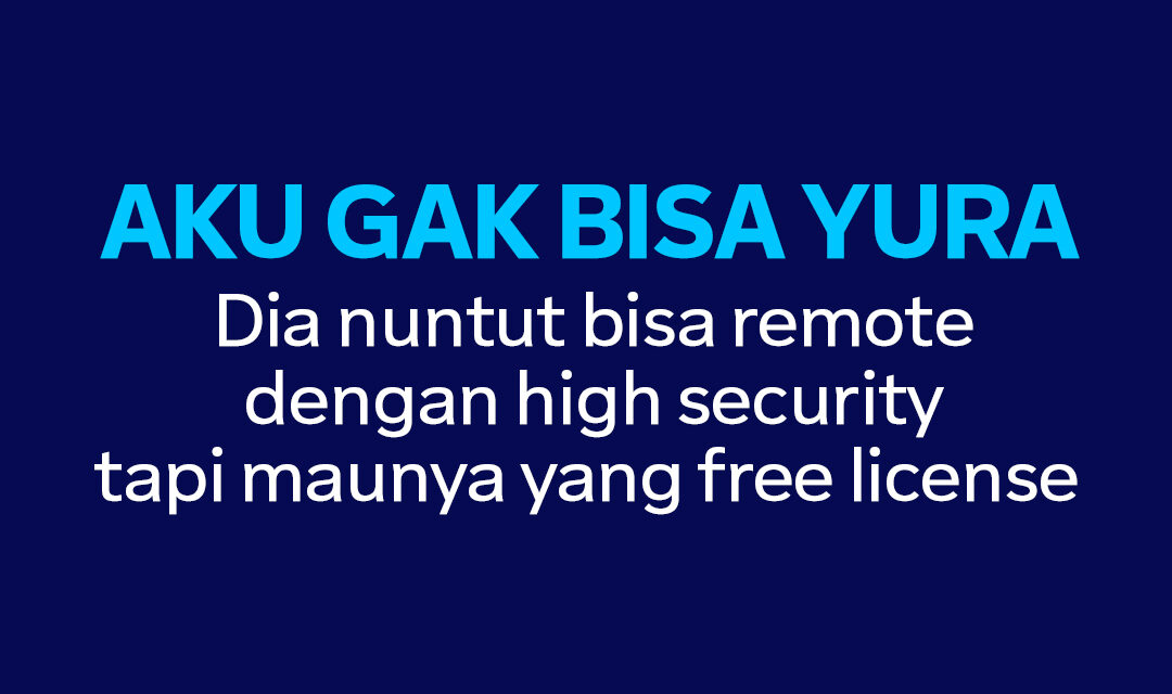 Team Viewer : Aku Gak Bisa Yura!!