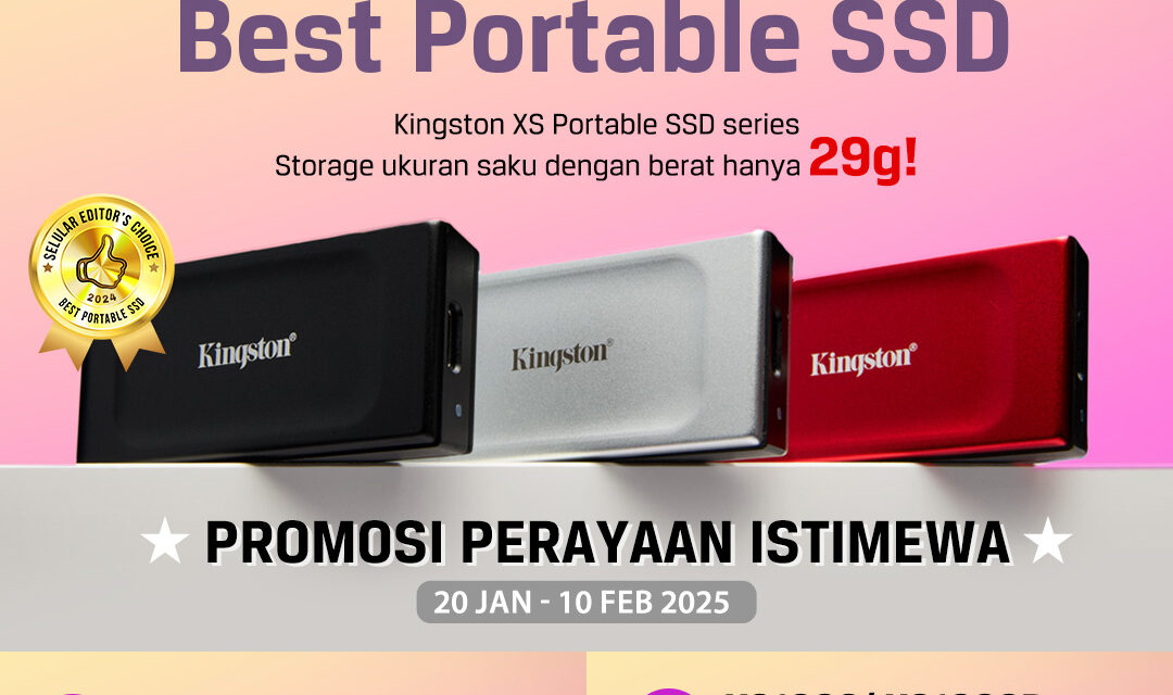 Perayaan Istimewa Kingston: Beli Portable SSD, Dapatkan Hadiah!